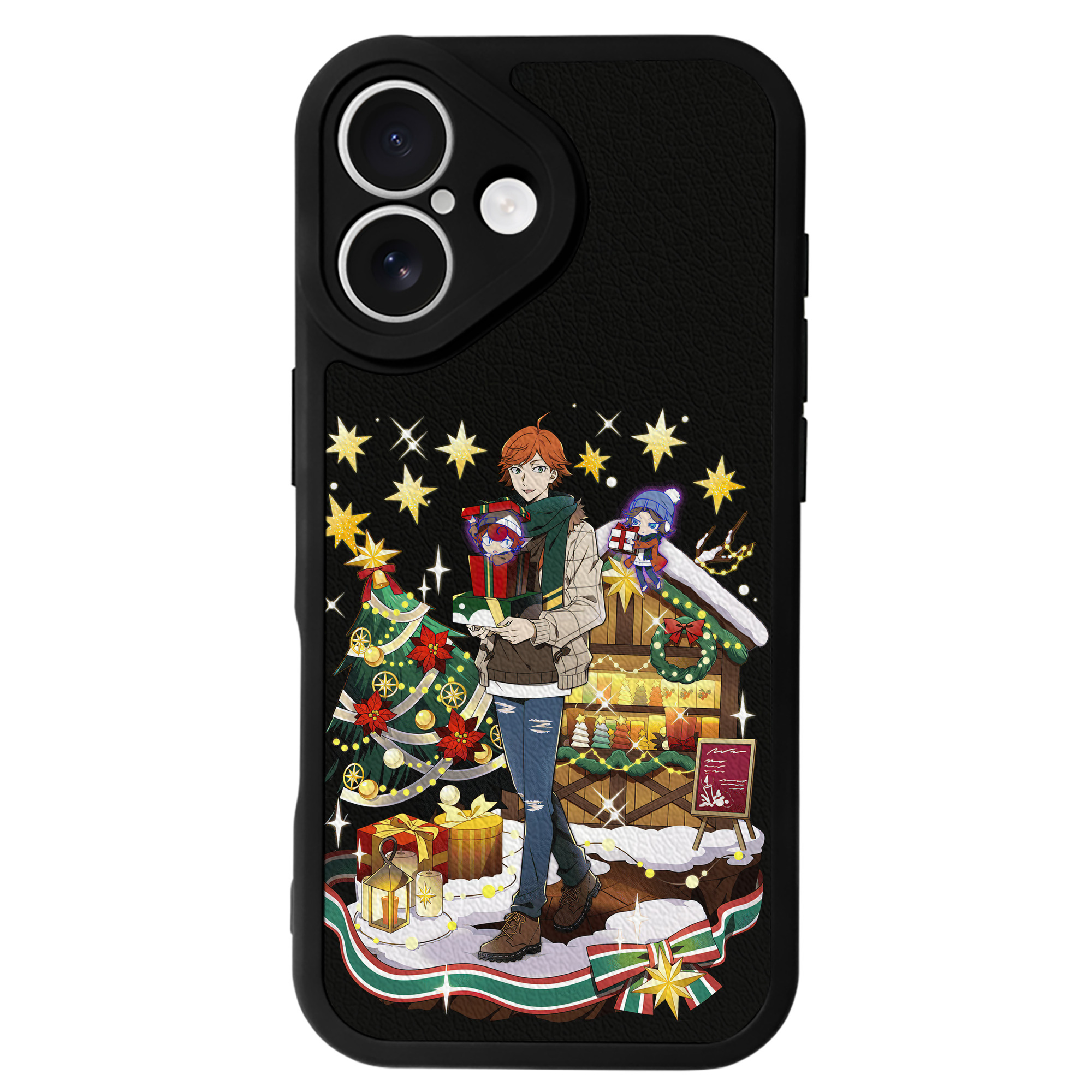 （画像用） 文豪ストレイドッグス Bungo Stray Dogs 【iPhone 16シリーズ対応】シリコンスマホケース（レザー調） 材質：シリコン